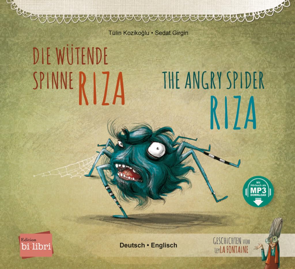 Die wütende Spinne Riza (Deutsch-Englisch) Foreign Languages ​​& Dictionaries