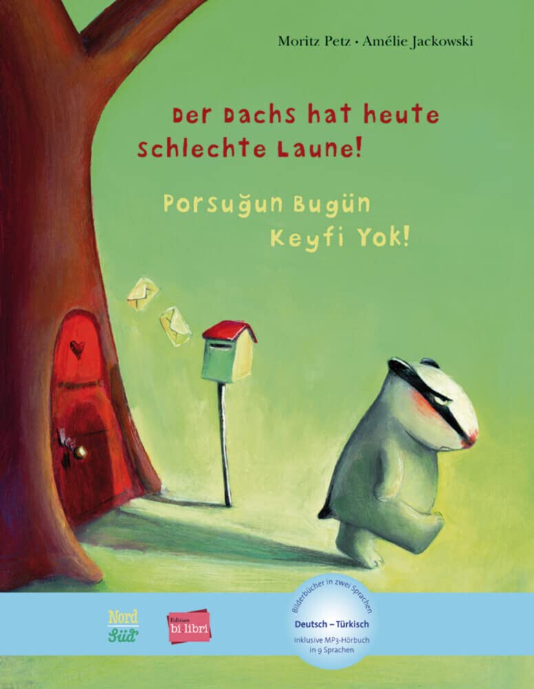 Der Dachs hat heute schlechte Laune! Kinderbuch Deutsch-Türkisch Foreign Languages ​​& Dictionaries