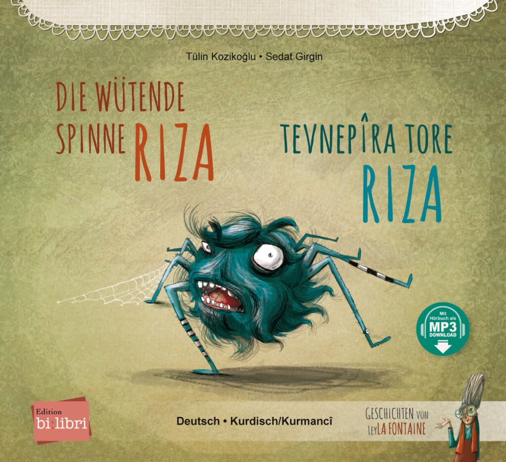 Die wütende Spinne Riza (Deutsch-Kurdisch/Kurmancî) Foreign Languages ​​& Dictionaries