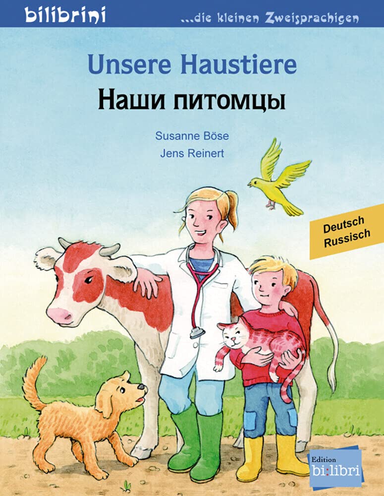 Unsere Haustiere. Kinderbuch Deutsch-Russisch Learning & Reference