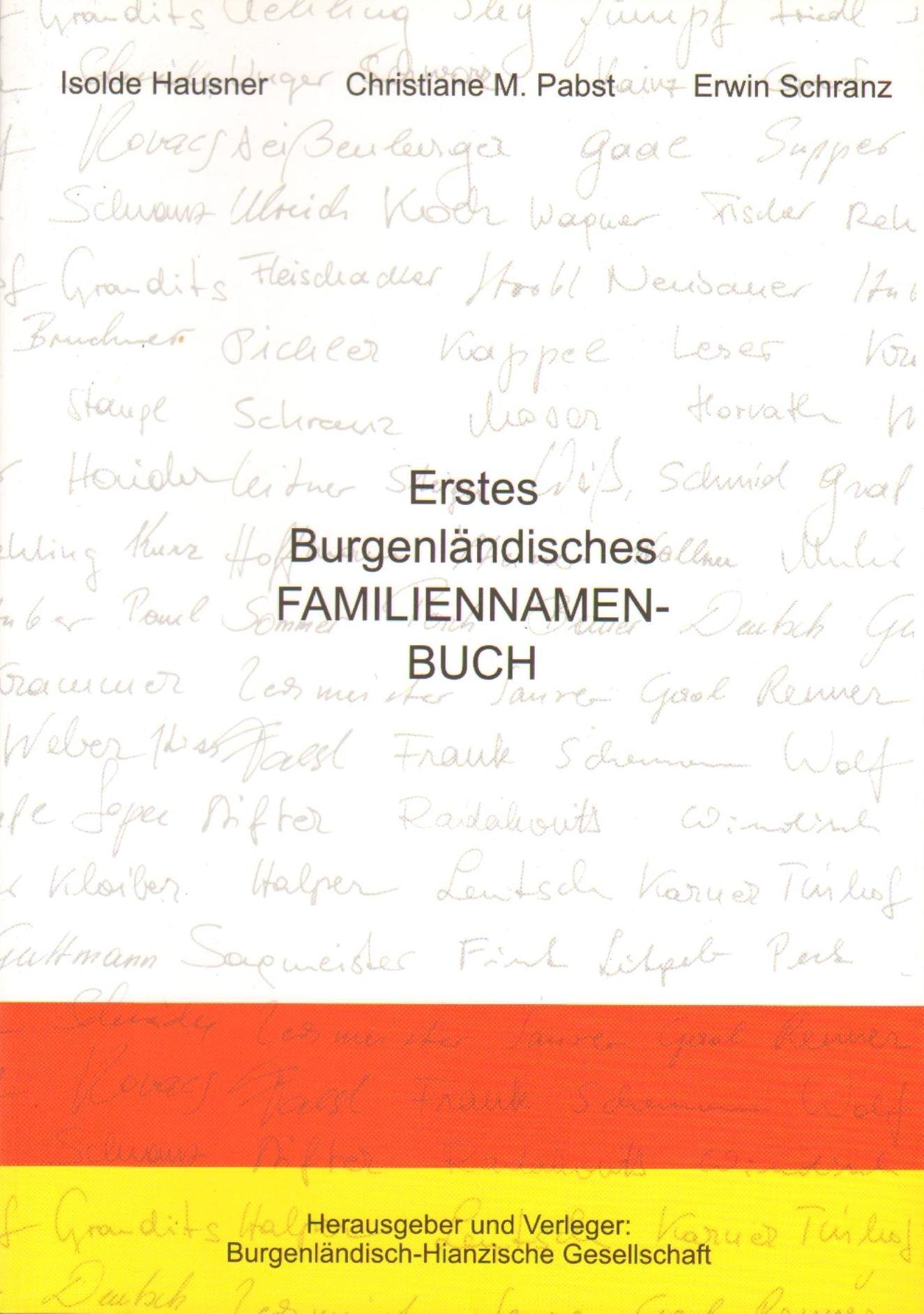Erstes Burgenländisches Familiennamen-Buch Politics & History