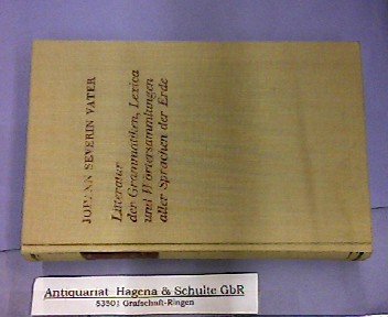 Litteratur der Grammatiken, Lexica und Wörtersammlungen aller Sprachen der Erde Books