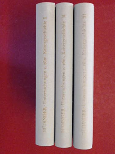 3 Bände: Untersuchungen zur Römischen Kaisergeschichte. Books