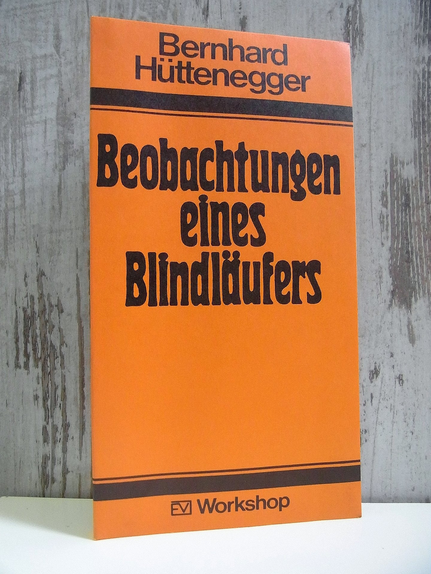 Bernhard Hüttenegger Beobachtungen eines Blindläufers, Prosa Books