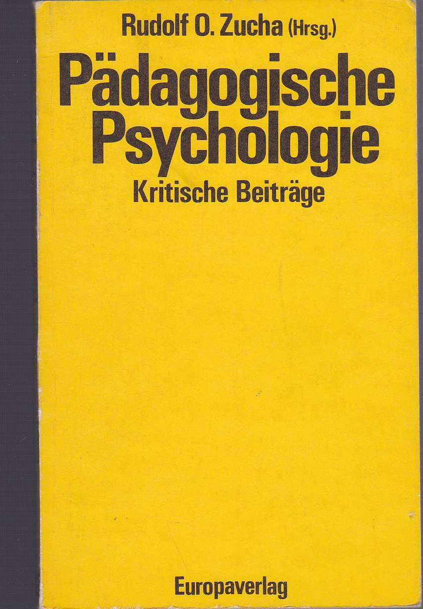 Pädagogische Psychologie. Kritische Beiträge Books