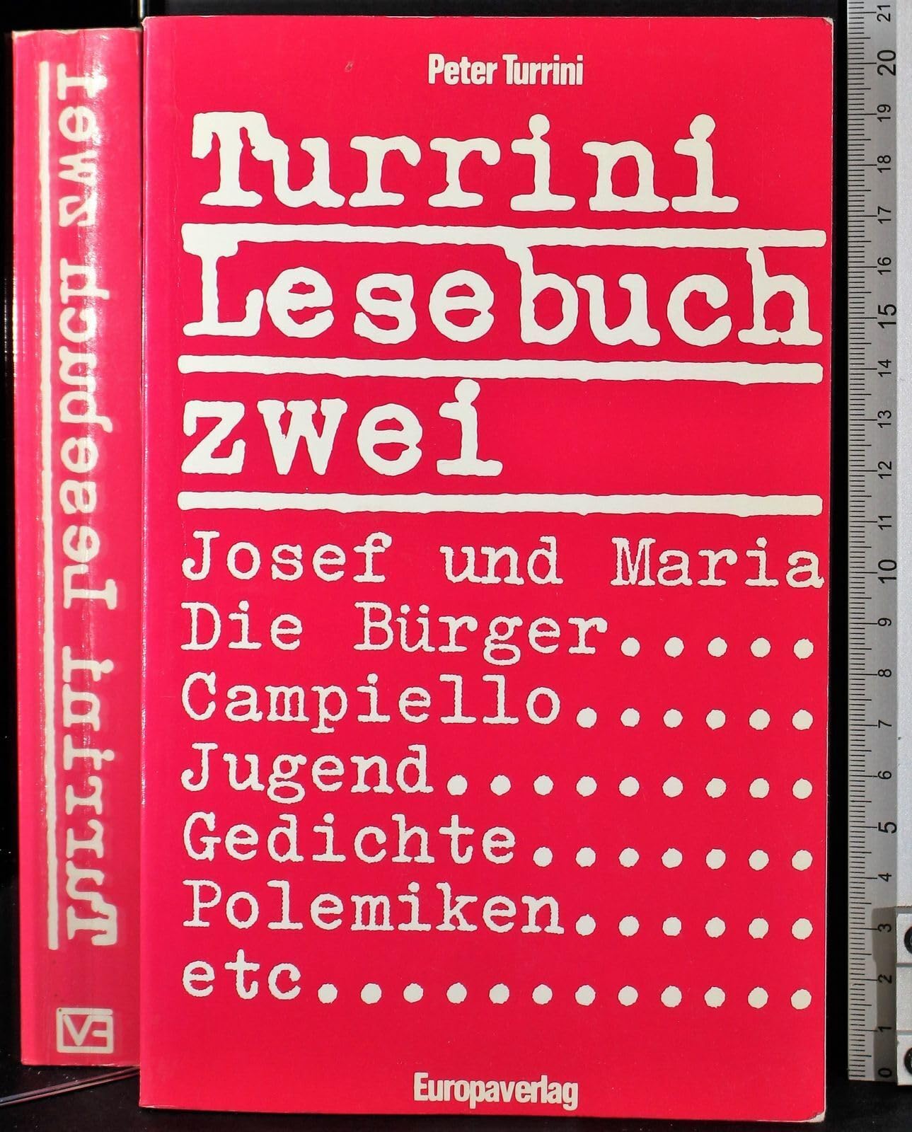 Turrini Lesebuch, in 2 Bdn., Bd.2, Stücke, Film, Gedichte, Reaktionen etc. Film, Art & Culture