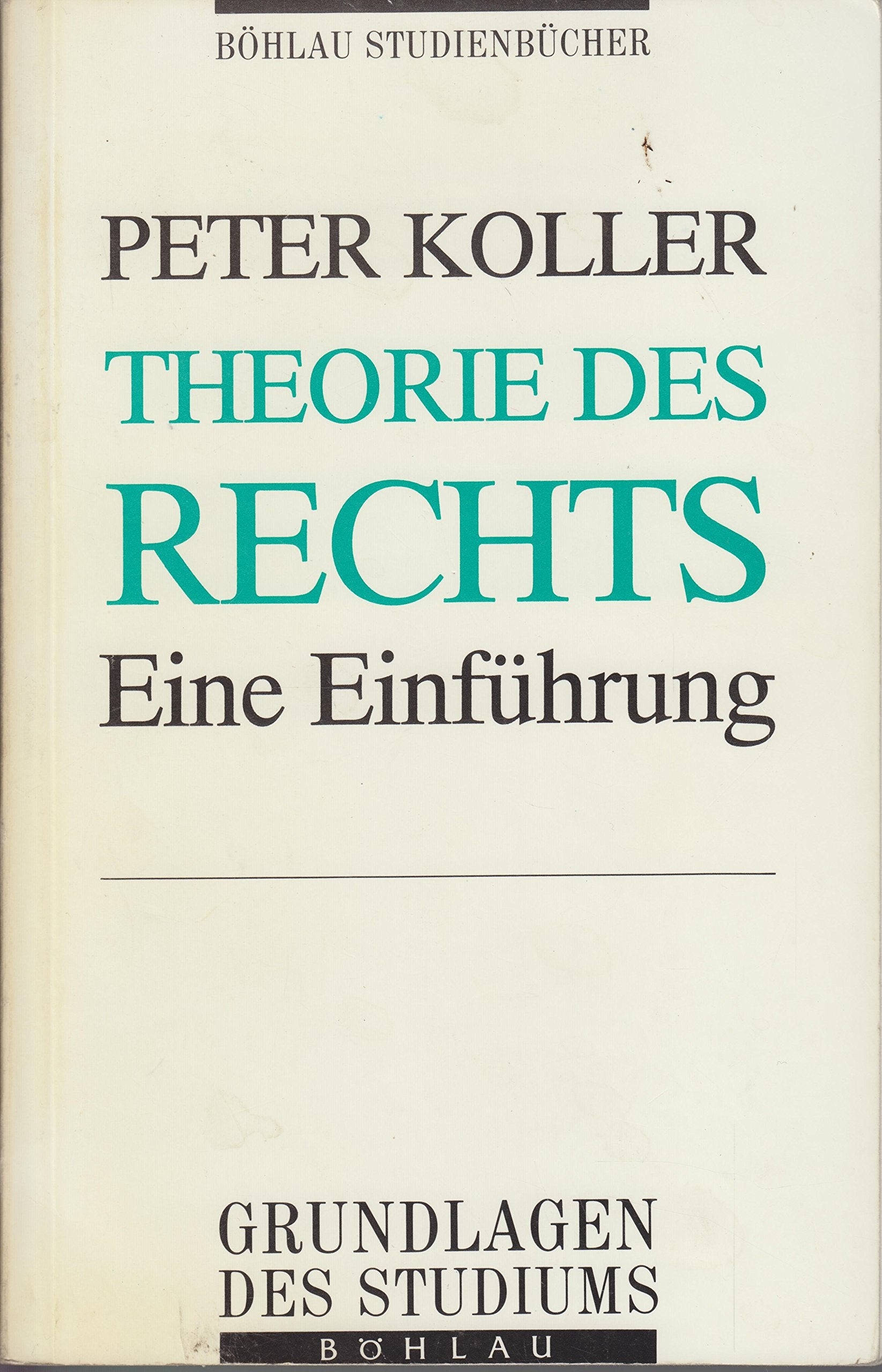 Theorie des Rechts Philosophy Books