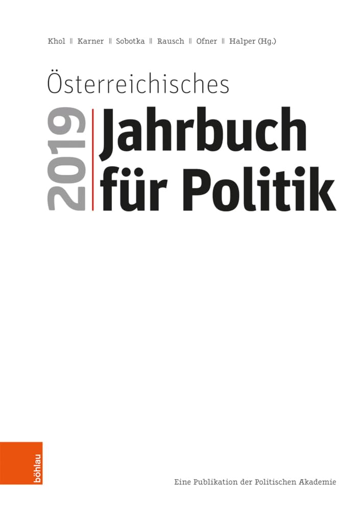 Österreichisches Jahrbuch für Politik 2019 Law
