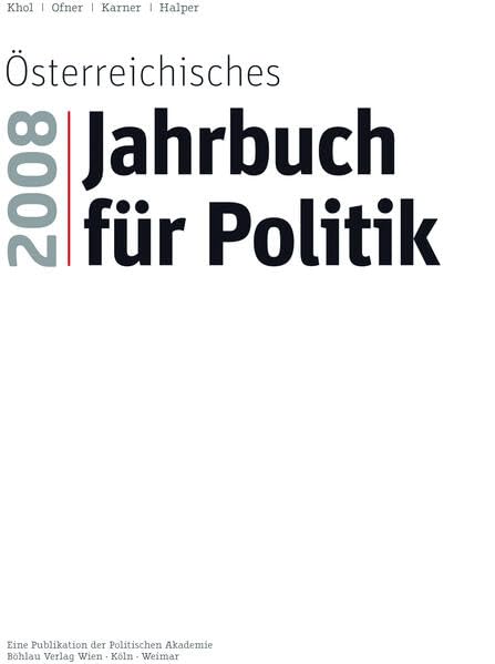 Österreichisches Jahrbuch für Politik 2008 Law
