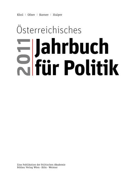 Österreichisches Jahrbuch für Politik 2011 Law