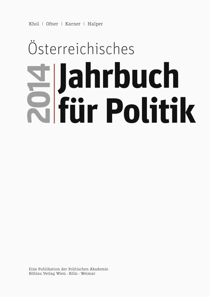 Österreichisches Jahrbuch für Politik 2014 Law