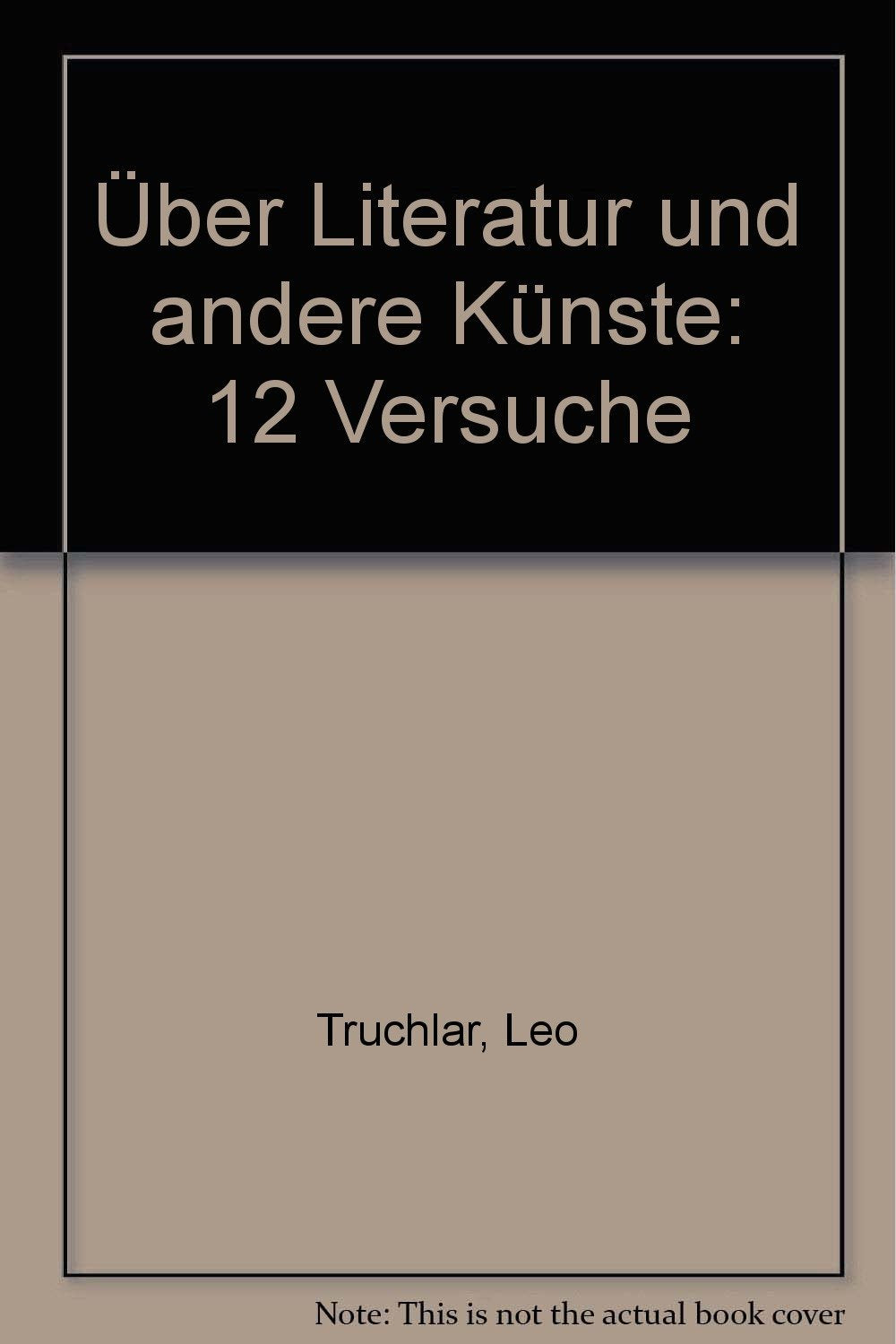 Über Literatur und andere Künste Social Sciences