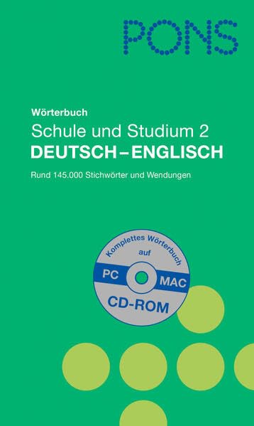 PONS Wörterbuch für Schule und Studium. Globalwörterbuch Deutsch-Englisch General education