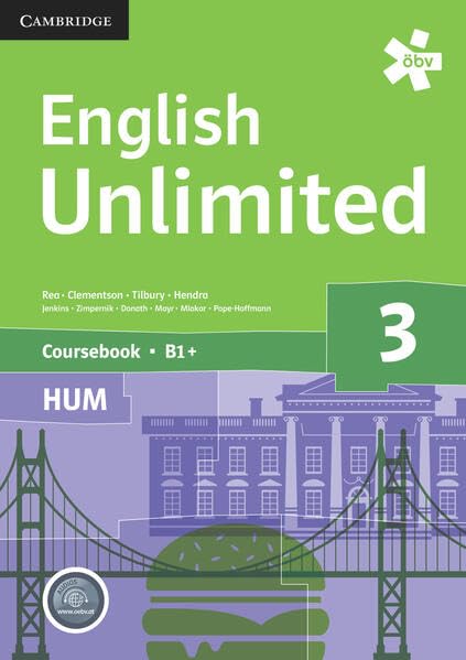 English Unlimited HUM 3, Schülerbuch + E-Book Foreign Languages ​​& Dictionaries