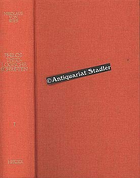 PHILOSOPHISCH-THEOLOGISCHE SCHRIFTEN: BAND I. book
