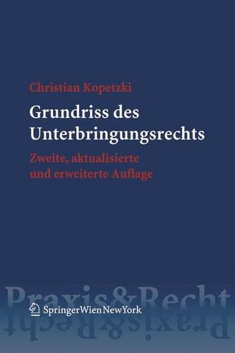 Grundriss Des Unterbringungsrechts book