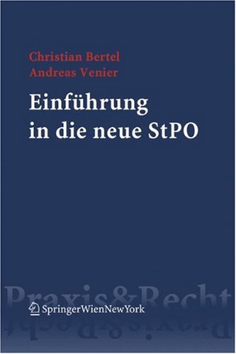Einführung in die neue Strafprozessordnung (Österreich) Law