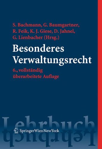 Besonderes Verwaltungsrecht (Springers Kurzlehrbücher der Rechtswissenschaft) Law