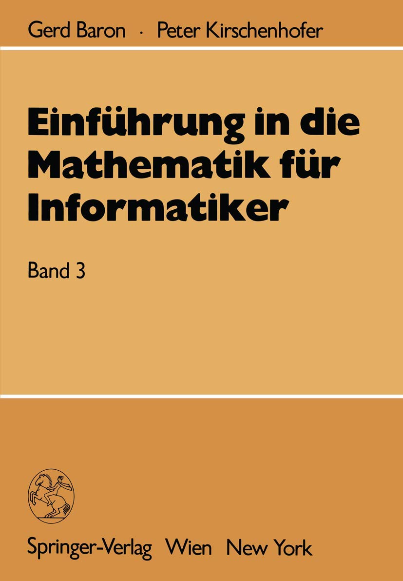 Einführung in die Mathematik für Informatiker: Band 3 Computer Science