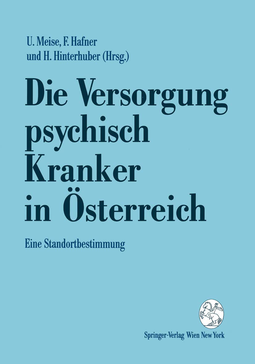 Die Versorgung psychisch Kranker in Österreich book
