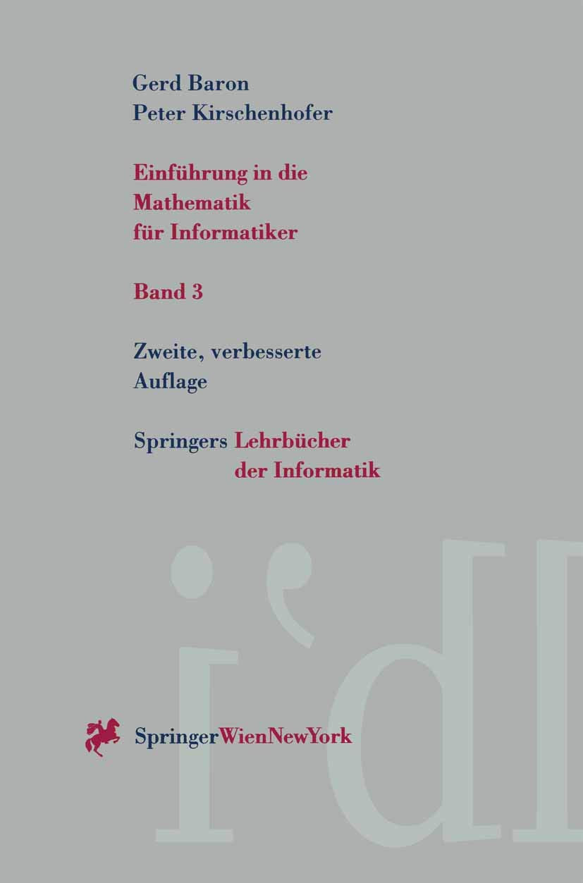 Einführung in die Mathematik für Informatiker Computer Science