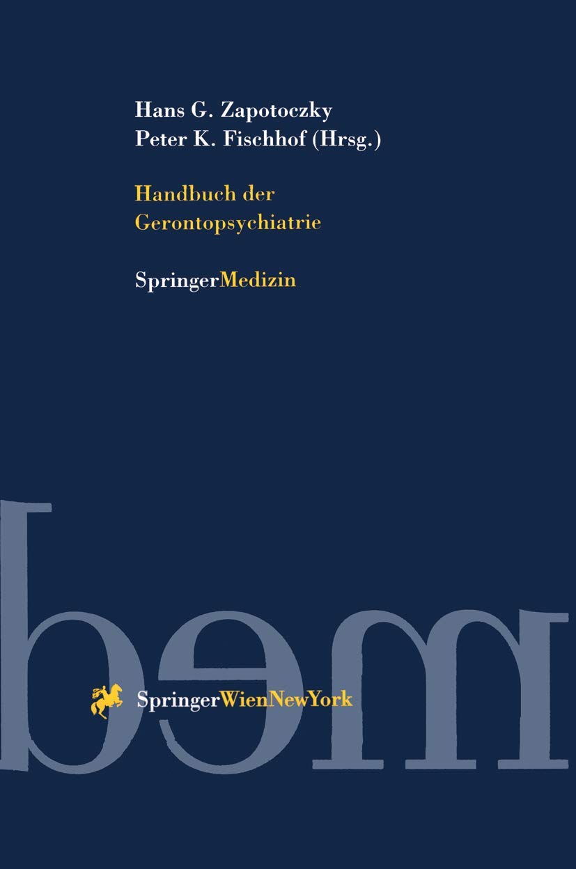 Handbuch der Gerontopsychiatrie Medicine