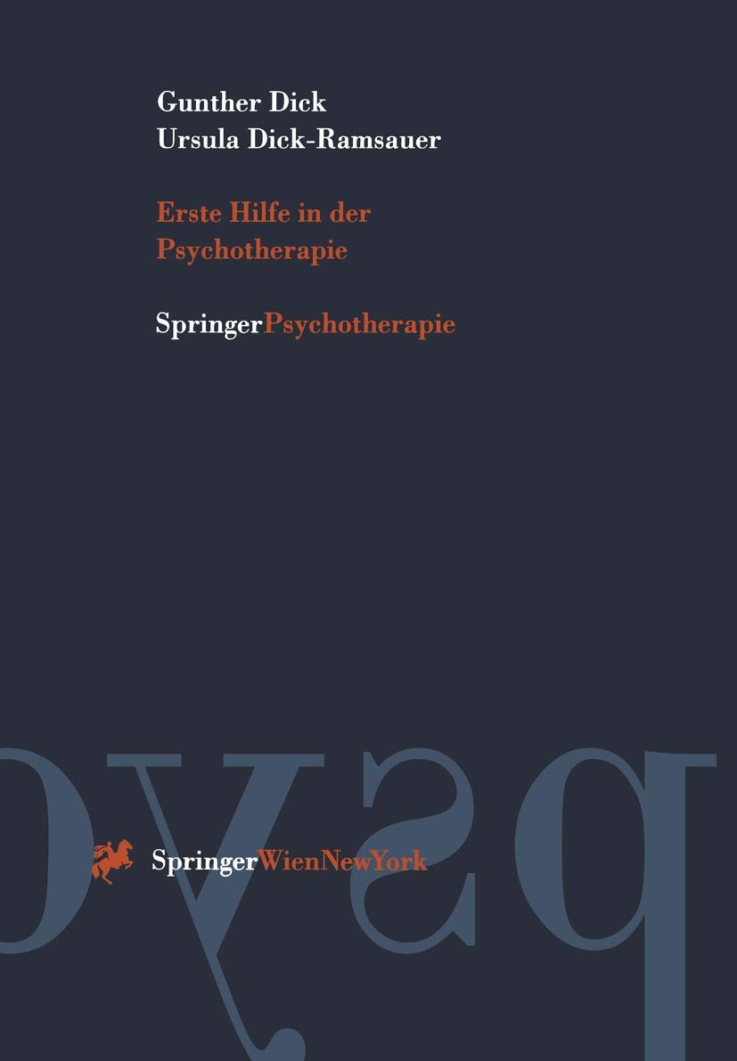 Erste Hilfe in der Psychotherapie Medicine