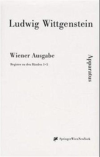 Register zu den Bänden 1 - 5 (Ludwig Wittgenstein, Wiener Ausgabe) Philosophy