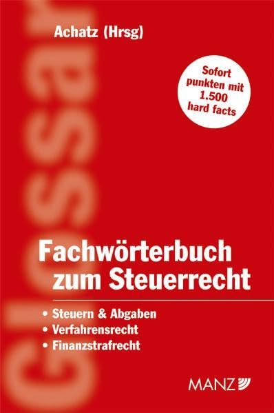 Fachwörterbuch zum Steuerrecht (Rechtstaschenbuch (RTB)) Law