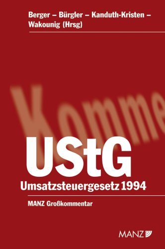 Kommentar zum Umsatzsteuergesetz 1994: Inkl. 3 Monate Zugang zur Online-Version Law Books