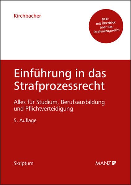 Einführung in das Strafprozessrecht (Skriptum) Law