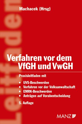 Verfahren vor dem VfGH und vor dem VwGH (f. Österreich) book