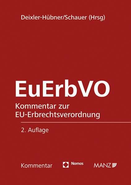Kommentar zur EU-Erbrechtsverordnung EuErbVO Law