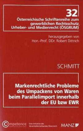 Markenrechtliche Probleme des Umpackens von Waren beim Parallelimport innerhalb der EU (EWR) Law