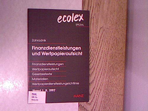 Finanzdienstleistungen und Wertpapieraufsicht Law