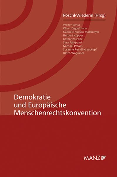 Demokratie und Europäische Menschenrechtskonvention Law