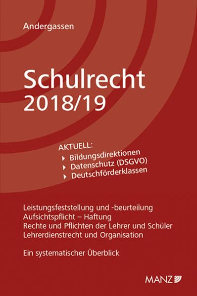 Schulrecht 2018/19 Law Books