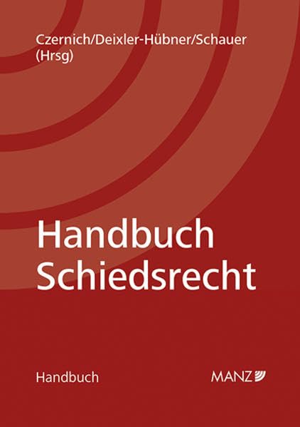 Product Image: Handbuch Schiedsrecht