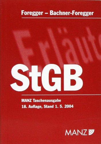 Strafgesetzbuch StGB Law