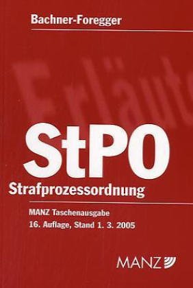 Strafprozessordnung - StPO (f. Österreich) book