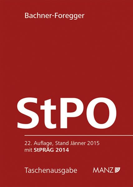 Strafprozessordnung - StPO 1975 Law