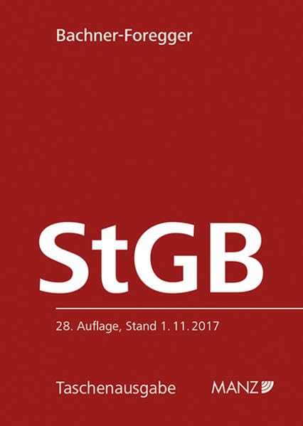 Strafgesetzbuch StGB (Manz Taschenausgaben (MTA)) Law