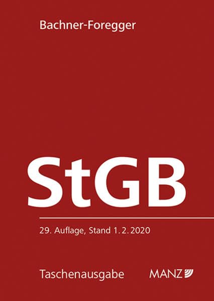 Strafgesetzbuch StGB (Taschenausgabe) Law