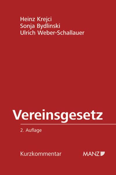 Vereinsgesetz 2002: Kurzkommentar Law