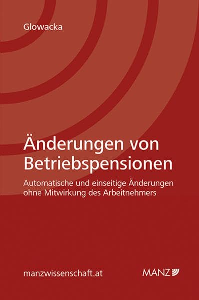 Änderungen von Betriebspensionen Law