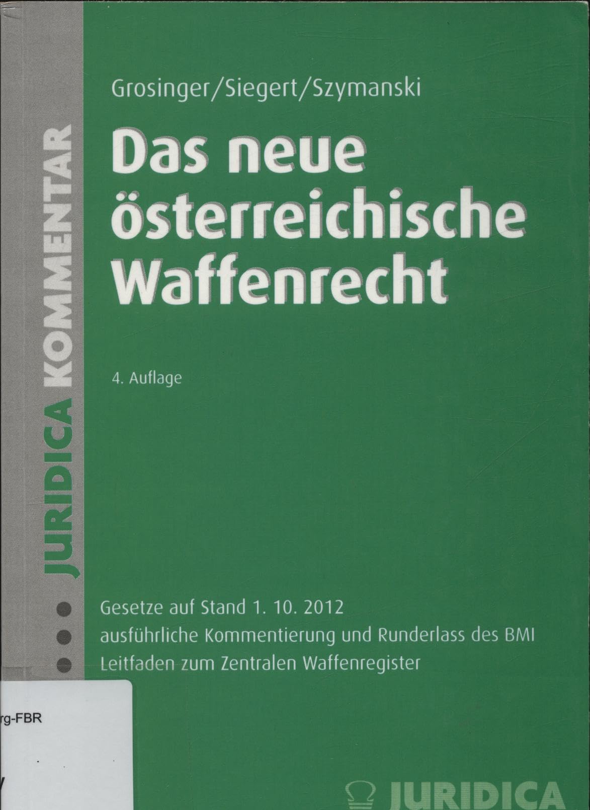 Das neue österreichische Waffenrecht Law