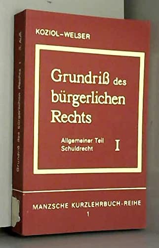 Grundriss des bürgerlichen Rechts; Teil: Bd. 1., Allgemeiner Teil und Schuldrecht. Books