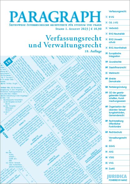 Paragraph - Verfassungs- und Verwaltungsrecht (Edition Juridica) Law