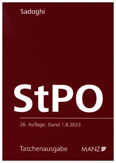 Strafprozessordnung StPO (Taschenausgabe) Law