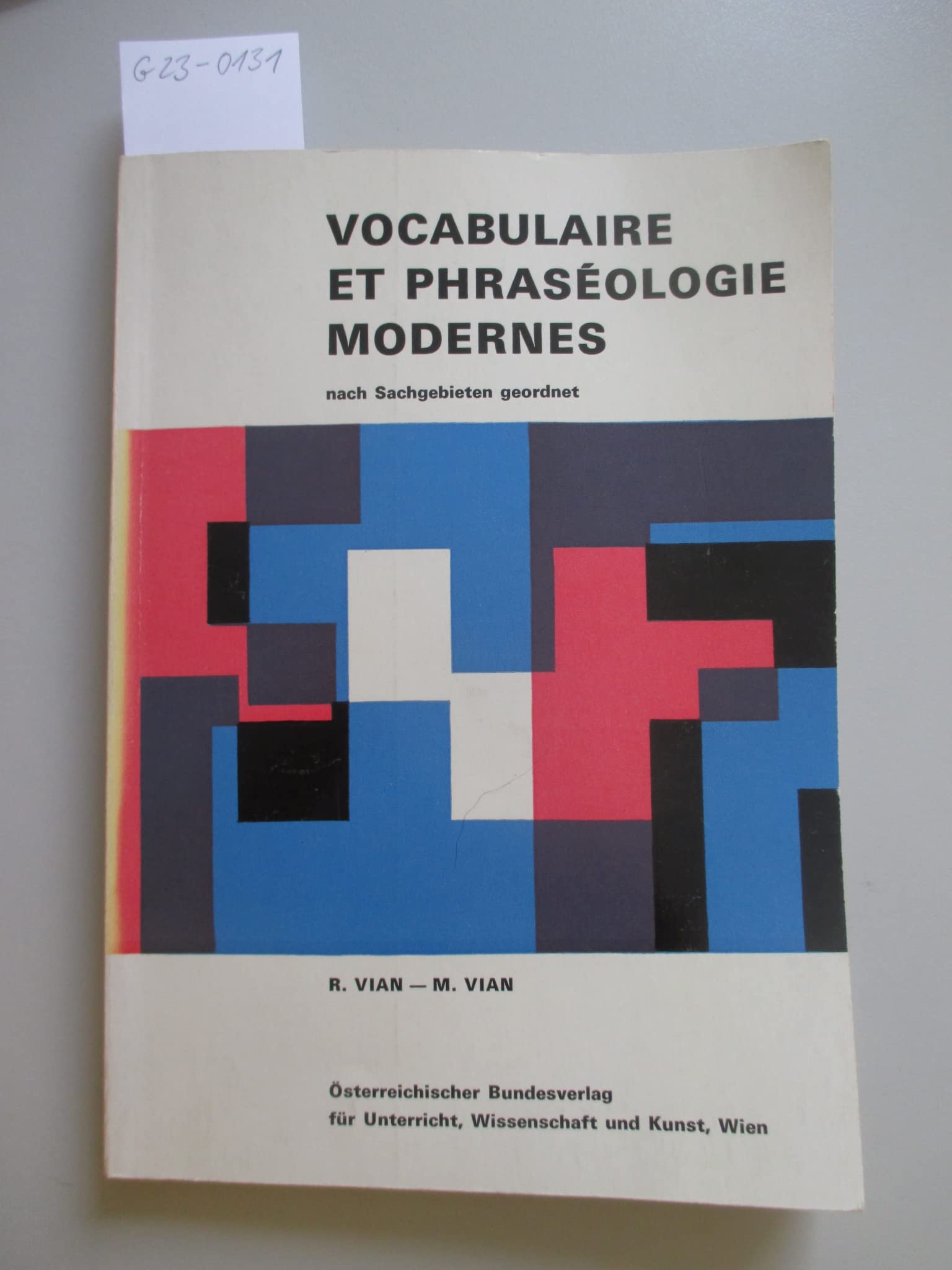 Vocabulaire et phraséologie modernes. Nach Sachgebieten geordnet Books